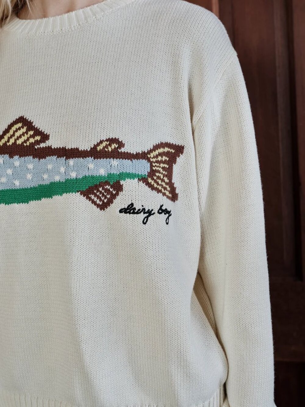 DB The Fisherman's Daughter Sweater Oyster XS - Picture 5 of 5